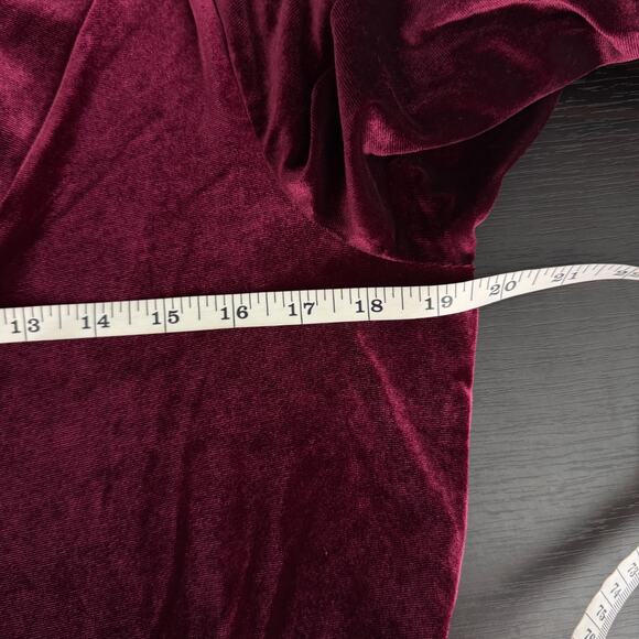 AMADI Greta Velvet Dress Womens Large Anthropologie Holiday Party Christmas NEW - Picture 10 of 13